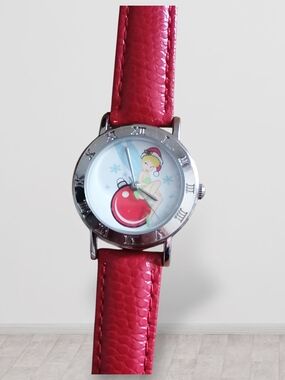 Disney Red Strap Tinker Bell Holiday Watch LIMITED EDITION